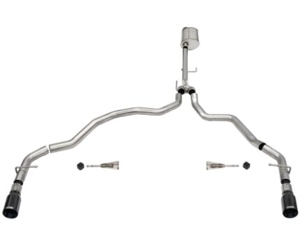 Corsa Cat-Back 3.0" Dual Rear Single 4.0" F150 5.0 21-23