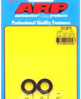 "M10ID 3/4" OD .120"TH chamfer black washers (2pcs)