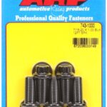 "7/16""-20 x 1.000 12pt black oxide bolts" (5pcs)