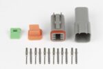 Haltech Plug & Pins Only Set DT-6 Conn (DT06-6S + DT04-6P) (