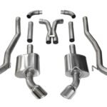 Corsa Cat-Back 3.0" Dual Rear Single 4.5" Camaro 6.2 10-15