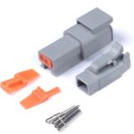 Haltech Plug and Pins Only Set Deutsch DTM-2 Conn (7.5 Amp)