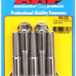 "7/16""-14 X 2.250 hex SS bolts" (5pcs)