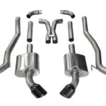 Corsa Cat-Back 3.0" Dual Rear Single 4.5" Camaro 6.2 10-15