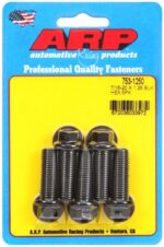 "7/16""-20 x 1.250 hex black oxide bolts" (5pcs)