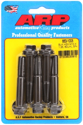095BF474-4045-1825-71A2-A16C2327C13D ARP M10 x 1.25 x 60 hex black oxide bolts (5pcs) - Image 1