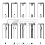 King Main Bearing Shell FORD YB 2.0L DOHC COSWORTH