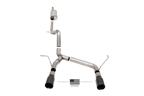09ADE6CC-CD0D-06C4-6F11-A0065AF65FDE Corsa Cat-Back 2.75" Dual Rear Dual Outlet 4" Wrangler 07-18 - Image 1