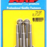 M6 x 1.00 x 50 12pt SS bolts (5pcs)