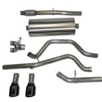 Corsa Cat-Back 3.0" Dual Rear Single 4" Silverado 5.3 14-19