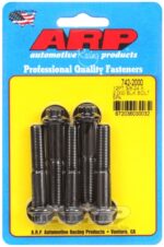 "3/8""-24 x 2.000 12pt black oxide bolts" (5pcs)