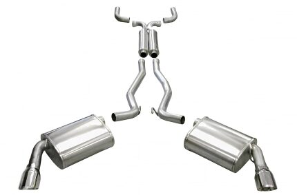 Corsa Cat-Back 2.5" Dual Rear Single 4" Camaro 6.2 10-15