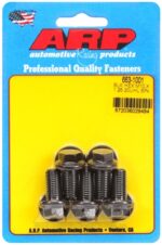 M10 x 1.25 x 20 hex black oxide bolts (5pcs)