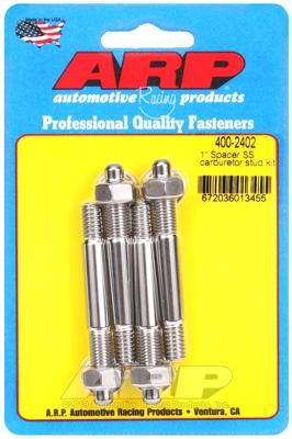 "1"" Spacer SS carburetor stud kit"