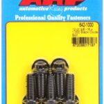 "3/8""-16 x 1.000 12pt black oxide bolts" (5pcs)