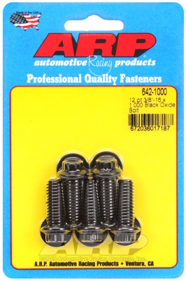 10F79E1F-50E3-D256-0017-1B9E6AB44EA0 "3/8""-16 x 1.000 12pt black oxide bolts" (5pcs) - Image 1