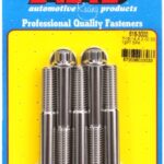 "7/16""-14 X 3.000 12pt SS bolts" (5pcs)