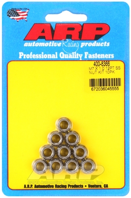12E9DBF6-2C1C-8FFC-F05D-5077B1B44D46 ARP M7 X 1.00 (M9 wr) SS 12pt nut kit - Image 1