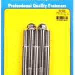 "7/16""-14 X 4.250 hex 1/2 wrenching SS bolts" (5pcs)