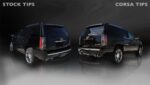 Corsa Cat-Back 3.0" Dual Rear Fact Bezels Escalade 6.2 12-14 - Image 3