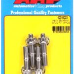 M8 X 1.25 X 45mm broached stud kit - 4pcs