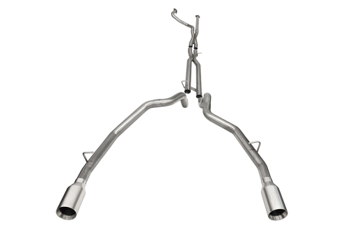 15C87875-D81F-8D93-8988-C01FB7C9DC84 Corsa Cat-Back 3.0" Dual Rear Single 5.0" Ram TRX 6.2 21-23 - Image 1