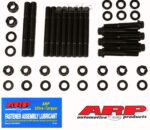 "Little ""M"" iron main caps 4-bolt splayed stud kit"