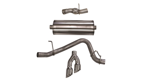 17B68CC4-4CB1-93C7-2EC0-E5187A30414F Corsa Cat-Back 3.0" Single Side Twin 4.0" Escalade 6.2 15-20 - Image 1