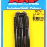 "1/4""-20 x 2.750 12pt black oxide bolts" (5pcs)