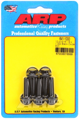 18D1D537-C1E0-620E-EBCE-1DA1251921AE "5/16""-18 x 1.000 12pt black oxide bolts" (5pcs) - Image 1
