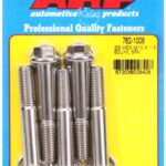 M10 x 1.50 x 60 hex SS bolts (5pcs)