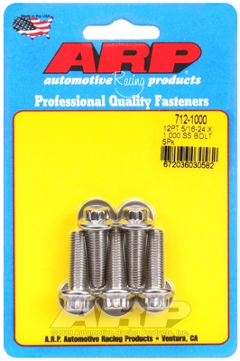 19231355-9FF0-5DDD-0AE7-3C6709DA3BE4 "5/16""-24 x 1.000 12pt SS bolts" (5pcs) - Image 1