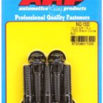 "3/8""-16 x 1.500 12pt black oxide bolts" (5pcs)