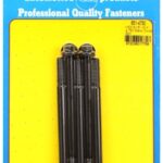 "5/16""-18 X 4.750 hex black oxide bolts" (5pcs)