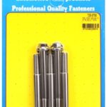 "3/8""-24 x 3.750 hex 7/16 wrenching SS bolts" (5pcs)
