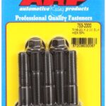 "7/16""-20 x 2.000 hex black oxide bolts" (5pcs)