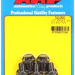 "3/8""-24 x .500 12pt black oxide bolts" (5pcs)