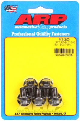 1AE70ADB-BC7D-AF52-AAED-8BCDBB8F45B0 "3/8""-24 x .500 12pt black oxide bolts" (5pcs) - Image 1