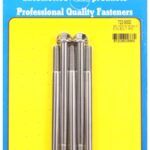 "5/16""-24 x 5.000 hex SS bolts" (5pcs)