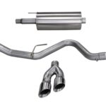 Corsa Cat-Back 3.0" Single Side Twin 4.0" F150 5.0 15-20