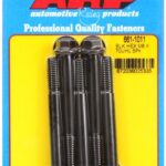 M8 x 1.25 x 70 hex black oxide bolts (5pcs)