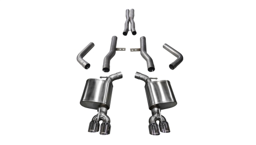 1C405B87-7D4C-BBF0-F0D0-D5EB00D10B33 Corsa Cat-Back 2.75 Dual Rear Twin 3.5" Challenger 6.2 15-22 - Image 1