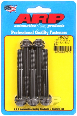 1CCA0658-2C1A-63EA-4EE8-2CCAEC6D2E6A "5/16""-24 x 2.500 12pt black oxide bolts" (5pcs) - Image 1