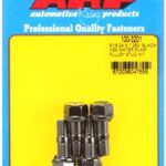 ARP 5/16-24x1.250 black hex water pump pulley stud kit