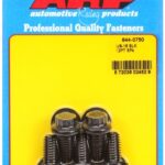 "3/8""-16 x 0.750 12pt 7/16 wrenching black oxide bolts"5pcs