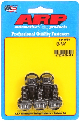 1DF1AAC7-AD20-4734-BECE-A52BCBB659B5 "3/8""-16 x 0.750 12pt 7/16 wrenching black oxide bolts"5pcs - Image 1