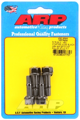 21ACC1B1-14C2-E391-5B37-A5F9379DFF3A ARP 5/16-24x1.450 starter nose black hex WP pulley stud - Image 1