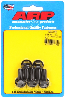 21E7B610-FD68-C542-213C-12B017AD5CDB "3/8""-16 X 0.750 hex black oxide bolts" (5pcs) - Image 1