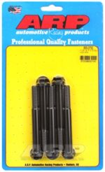 "7/16""-14 X 3.750 hex 1/2 wrenching black oxide bolts" 5pcs