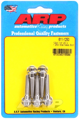 23A664C2-66DA-696E-C8CF-0D0BB19B37E7 "1/4""-20 x 1.250 12pt SS bolts" (5pcs) - Image 1